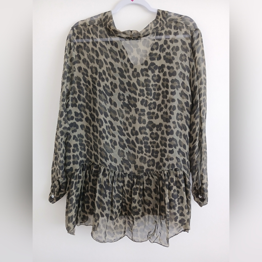 ITALIAN Silk Blend Bow Tie Bouse with Camisole long Slv Sz 14-16 - Picture 5 of 15